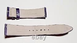 Jaeger Lecoultre Véritable Alligator Violet Bracelet Montre Cuir 17/16mm 65+