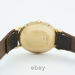 Jaeger Lecoultre Vintage Montre Hommes 18K 750 Or Remontage Manuel 34MM 144.223