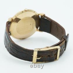 Jaeger Lecoultre Vintage Montre Hommes 18K 750 Or Remontage Manuel 34MM 144.223