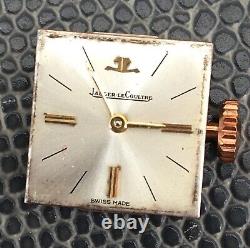 Jaeger Lecoultre Working Main Manuel 14,9x15,4 Mm Montre Femme Suisse Vintage