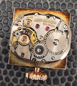 Jaeger Lecoultre Working Main Manuel 14,9x15,4 Mm Montre Femme Suisse Vintage