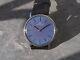 Jaeger-Lecoultre ultra thin blue lacquered dial cal. 818-3 s. Steel vintage watch