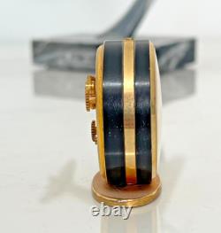 Jaeger Suisse montre de bureau / reveil de voyage mécanique fonctionnel 8 days