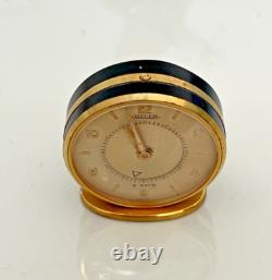 Jaeger Suisse montre de bureau / reveil de voyage mécanique fonctionnel 8 days