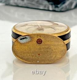 Jaeger Suisse montre de bureau / reveil de voyage mécanique fonctionnel 8 days