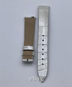 Jaeger le-Coultre Reverso Bracelet de Montre Sangle Alligator Argent 14/12