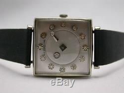 Le Coultre Galaxy Diamant Mystery Cadran 14K or Blanc HOMME Montre