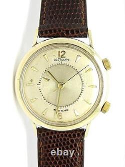 Le-Coultre Memovox Acier Vermeil Or Montre Mécanique Pour Homme Années 1960