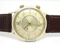 Le-Coultre Memovox Acier Vermeil Or Montre Mécanique Pour Homme Années 1960