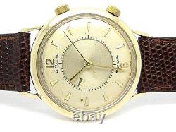 Le-Coultre Memovox Acier Vermeil Or Montre Mécanique Pour Homme Années 1960