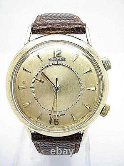 Le-Coultre Memovox Acier Vermeil Or Montre Mécanique Pour Homme Années 1960