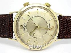 Le-Coultre Memovox Acier Vermeil Or Montre Mécanique Pour Homme Années 1960