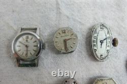 Lot mouvement montre de luxe femme vintage Jaeger-LeCoultre Ulysse Nardin Cyma