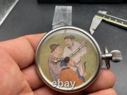MONTRE GOUSSET JAEGER Le Coultre avec peinture CHINOISE