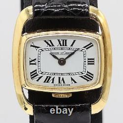 Mgt Jaeger le Coultre 6147 Mécanique Montre Cadran Blanc Véritable Boucle Femmes