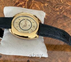 Mo Ntre Jaeger Lecoultre Memovox Automatic Watch Gold Plated Stainless Steel