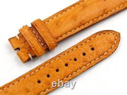 Montre Band Jager- Lecoultre Sangle Vrai Cuir Autruche Neuf Taille Bracelet 17