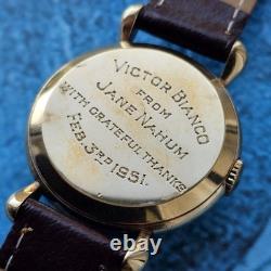 Montre-Bracelet Homme Vintage Jaeger LeCoultre à Remontage Main en Or