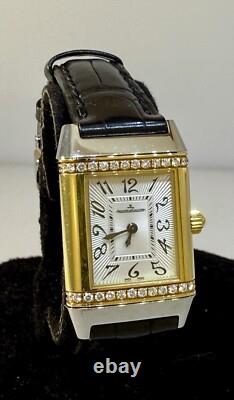 Montre Femme Jaeger LeCoultre Reverso Acier Inoxydable Or 18K Diamant Q7068421