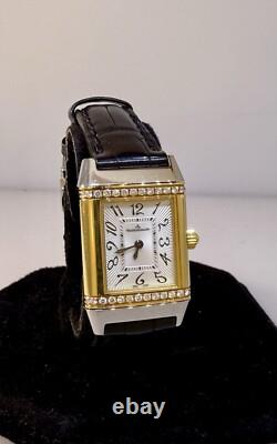 Montre Femme Jaeger LeCoultre Reverso Acier Inoxydable Or 18K Diamant Q7068421