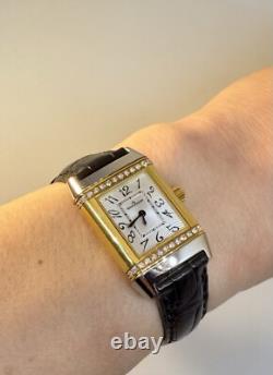 Montre Femme Jaeger LeCoultre Reverso Acier Inoxydable Or 18K Diamant Q7068421