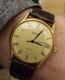 Montre Homme Vintage Jaeger Ronde En Or Jaune 18k Quartz