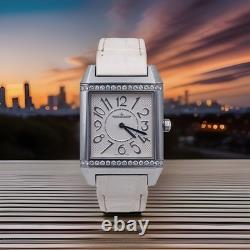 Montre Jaeger-LeCoultre Reverso Squadra Diamants 234.8.47 Cadran Blanc