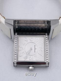 Montre Jaeger-LeCoultre Reverso Squadra Diamants 234.8.47 Cadran Blanc