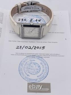 Montre Jaeger-LeCoultre Reverso Squadra Diamants 234.8.47 Cadran Blanc