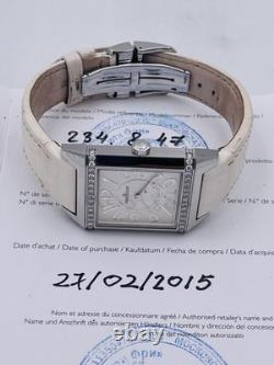 Montre Jaeger-LeCoultre Reverso Squadra Diamants 234.8.47 Cadran Blanc