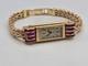 Montre Jaeger-LeCoultre or jaune 18ct saphir rose