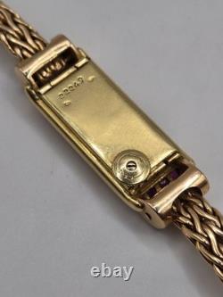 Montre Jaeger-LeCoultre or jaune 18ct saphir rose