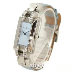 Montre Jaeger Lecoultre Ideale 460.8.08 en cuir de vache en acier