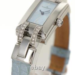 Montre Jaeger Lecoultre Ideale 460.8.08 en cuir de vache en acier