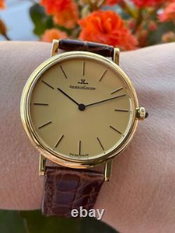 Montre Jaeger Lecoultre en or massif 18 carats 750 homme Swiss Made 9212 12 j