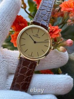 Montre Jaeger Lecoultre en or massif 18 carats 750 homme Swiss Made 9212 12 j