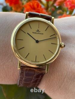 Montre Jaeger Lecoultre en or massif 18 carats 750 homme Swiss Made 9212 12 j
