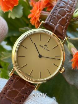 Montre Jaeger Lecoultre en or massif 18 carats 750 homme Swiss Made 9212 12 j Montre Jaeger Lecoultre en or massif 18 carats 750 homme Swiss Made 9212 12 j