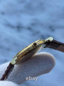 Montre Jaeger Lecoultre en or massif 18 carats 750 homme Swiss Made 9212 12 j