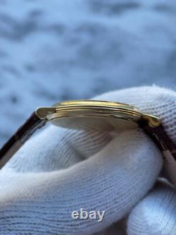 Montre Jaeger Lecoultre en or massif 18 carats 750 homme Swiss Made 9212 12 j