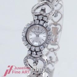 Montre Jaeger-le Coultre or blanc 18 carats/750 diamants env. 2,35 ct