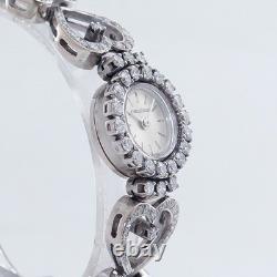 Montre Jaeger-le Coultre or blanc 18 carats/750 diamants env. 2,35 ct
