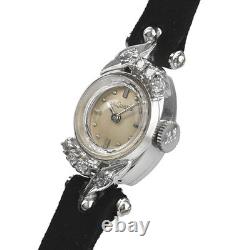 Montre LeCoultre 590 à remontage manuel diamant cocktail vintage 14,5 mm
