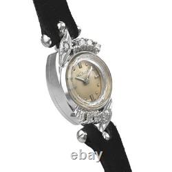 Montre LeCoultre 590 à remontage manuel diamant cocktail vintage 14,5 mm