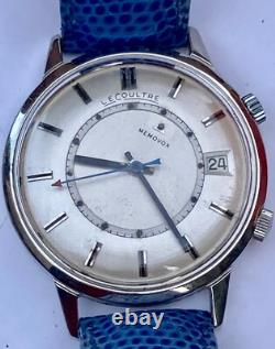 Montre Lecoultre Memovox Mécanique Stainless Steel Modèle Rare Et Ancien
