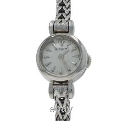 Montre Vintage Femme Jaeger LeCoultre Or Blanc 18 Carats Manuelle