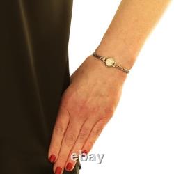 Montre Vintage Femme Jaeger LeCoultre Or Blanc 18 Carats Manuelle