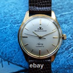 Montre-bracelet automatique vintage Jaeger-LeCoultre Asprey en or massif 9 ca
