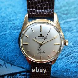 Montre-bracelet automatique vintage Jaeger-LeCoultre Asprey en or massif 9 ca