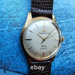Montre-bracelet automatique vintage Jaeger-LeCoultre Asprey en or massif 9 ca